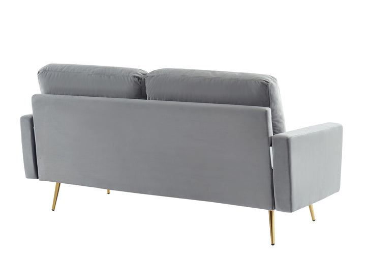 Divani Casa Huffine Modern Grey Fabric Sofa - MONAVILLA