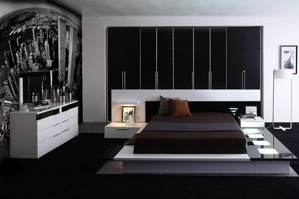Queen Impera Modern Contemporary lacquer platform bed - MONAVILLA