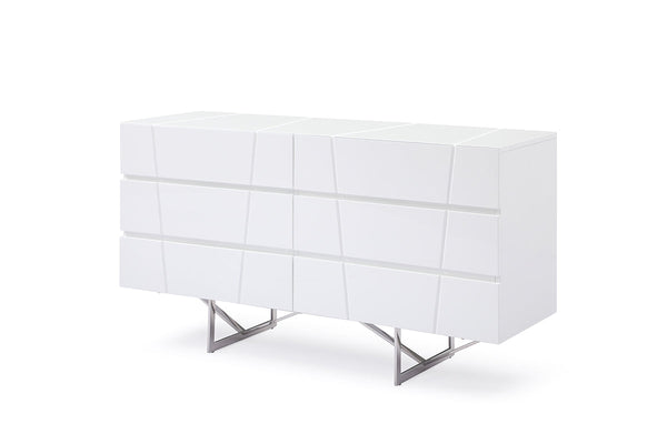 Modrest Chrysler Modern White Dresser - MONAVILLA