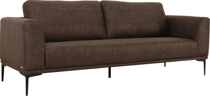 Divani Casa Jada Modern Brown Fabric Loveseat - MONAVILLA