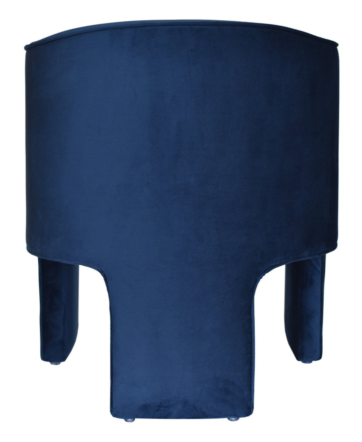 Modrest Kyle Modern Blue Velvet Accent Chair - MONAVILLA