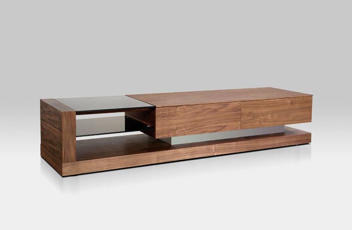 Modrest Mali Modern Walnut TV Stand - MONAVILLA