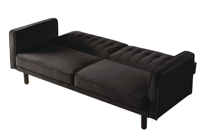 ACME Qinven Dark Brown Velvet Futon Model LV00086 - MONAVILLA