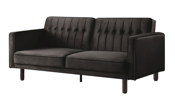 ACME Qinven Dark Brown Velvet Futon Model LV00086 - MONAVILLA