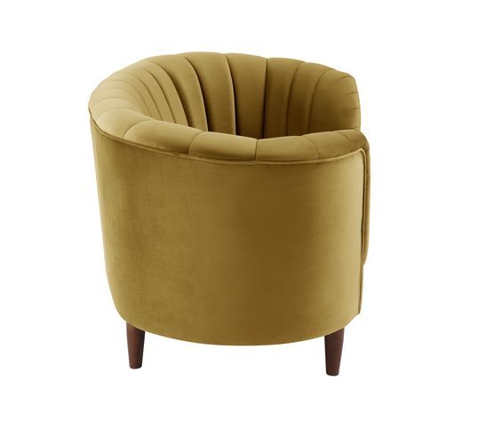 ACME Millephri Olive Yellow Velvet Loveseat Model LV00164 - MONAVILLA