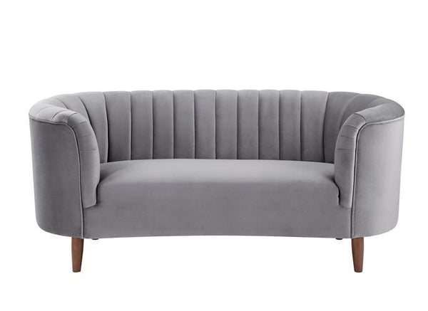 ACME Millephri Gray Velvet Loveseat Model LV00167 - MONAVILLA