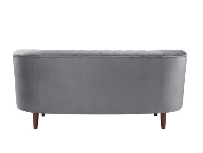 ACME Millephri Gray Velvet Loveseat Model LV00167 - MONAVILLA