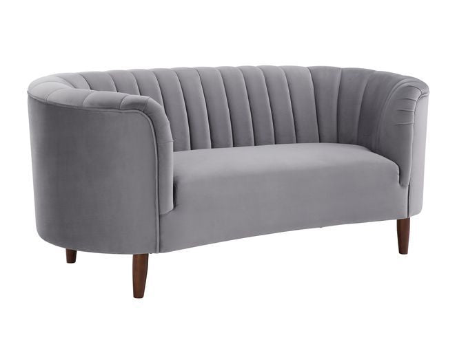 ACME Millephri Gray Velvet Loveseat Model LV00167 - MONAVILLA
