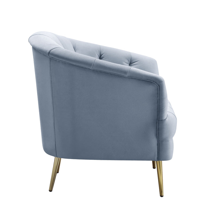 ACME Bayram Light Gray Velvet Chair Model LV00208 - MONAVILLA