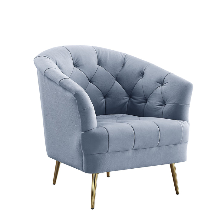 ACME Bayram Light Gray Velvet Chair Model LV00208 - MONAVILLA