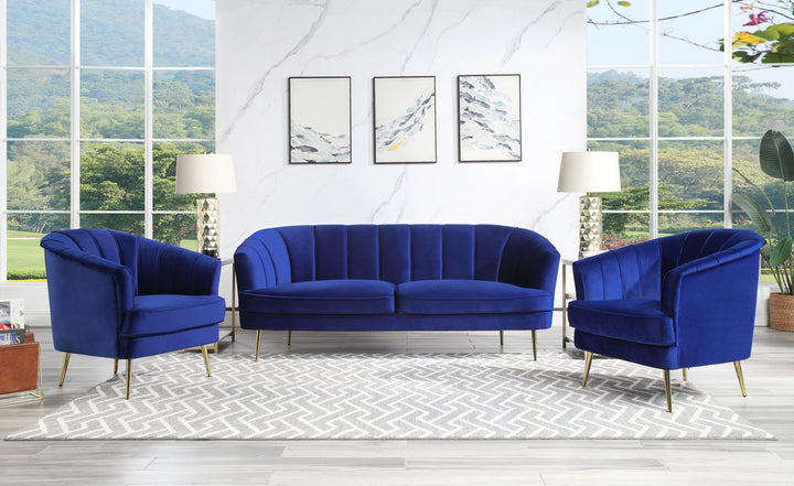 ACME Eivor Blue Velvet Chair Model LV00211 - MONAVILLA