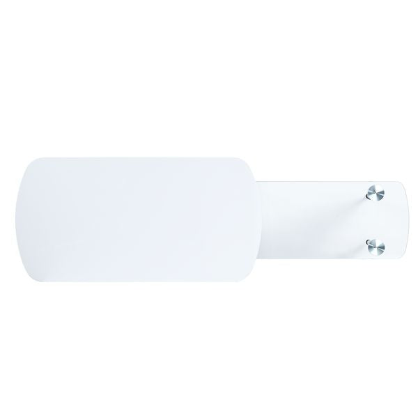 ACME White & Chrome Finish Coffee Table Model LV00363 - MONAVILLA