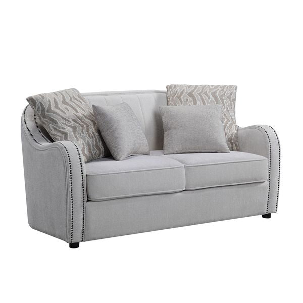 ACME Mahler Beige Linen Loveseat Model LV00579 - MONAVILLA