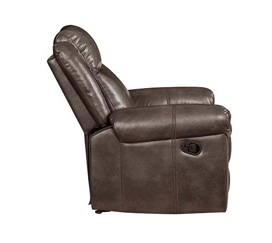 ACME Lydia Brown Leather Aire Loveseat Model LV00655 - MONAVILLA