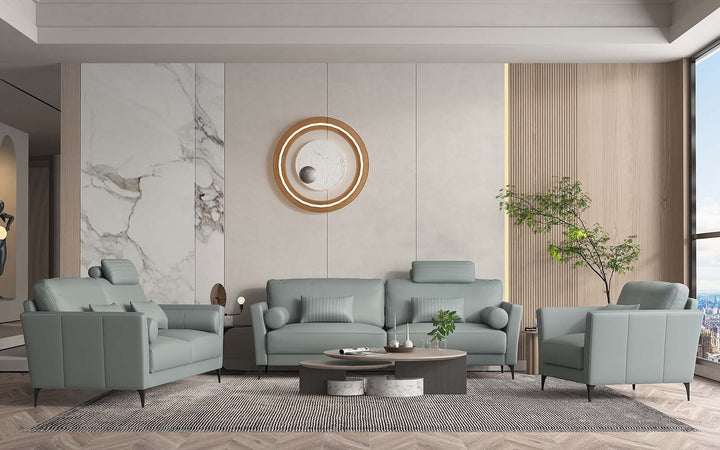 ACME Tussio Watery Leather Loveseat Model LV00947 - MONAVILLA