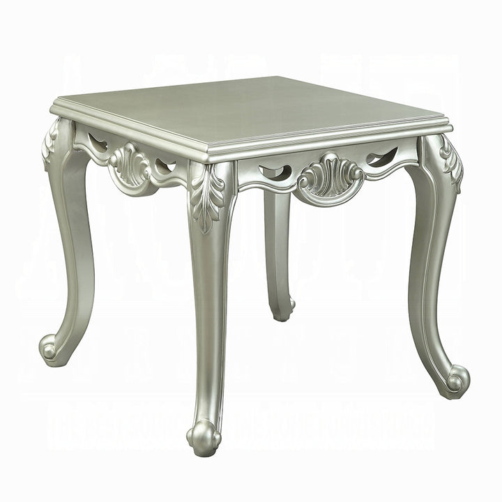 ACME Qunsia Champagne Finish End Table Model LV01121 - MONAVILLA