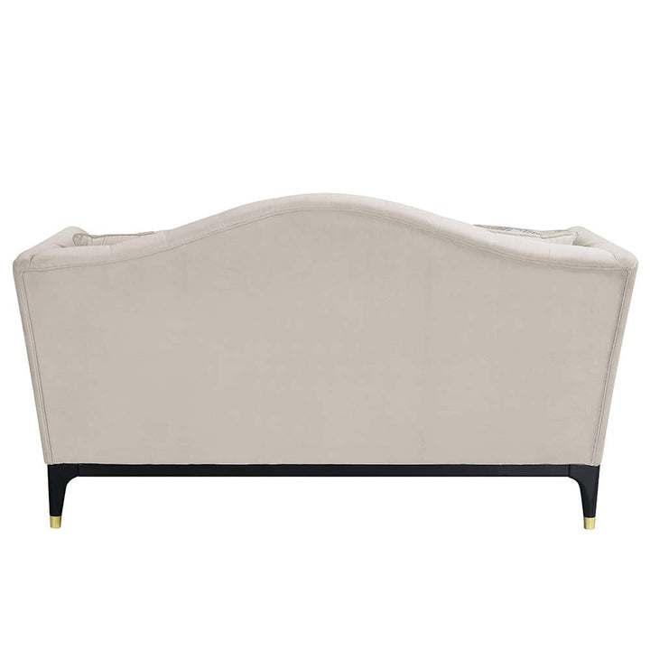 ACME Tayden Beige Velvet Loveseat Model LV01156 - MONAVILLA