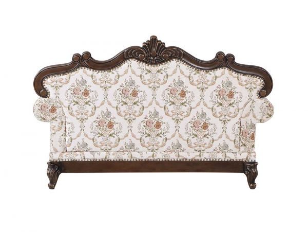 ACME Nayla Pattern Fabric & Walnut Finish Loveseat Model LV01274 - MONAVILLA