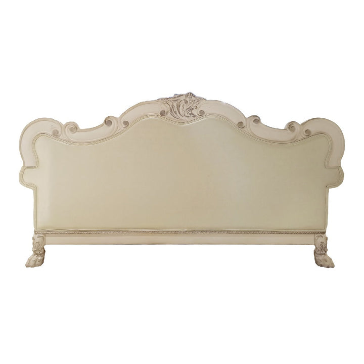 ACME Dresden PU & Antique White Finish Dresden Sofa Model LV01688 - MONAVILLA