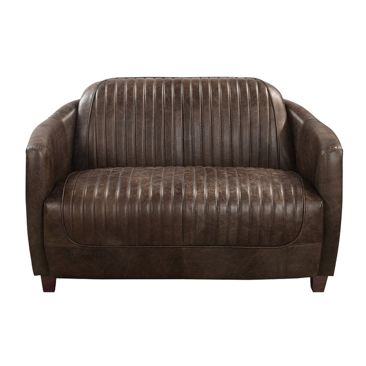 ACME Brancaster Antique Slate Top Grain Leather Brancaster Loveseat Model LV01810 - MONAVILLA