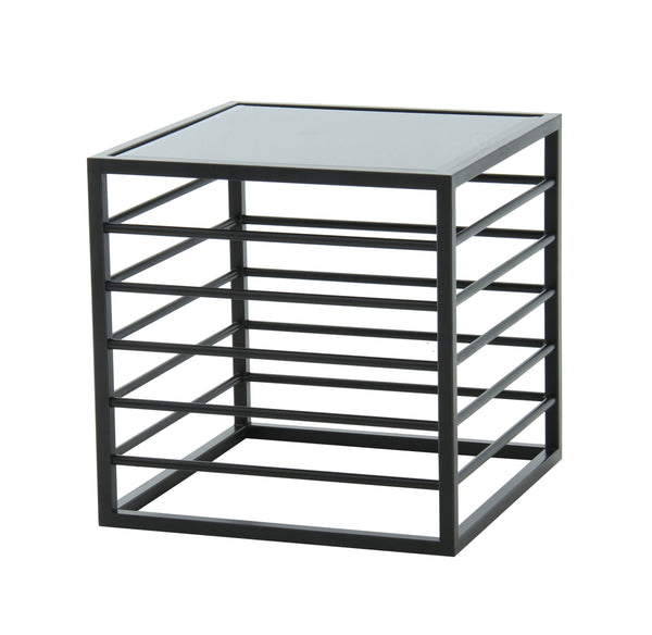 Modrest Malvo Modern Black & Glass End Table - MONAVILLA