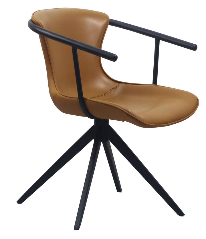 Modrest Maureen Modern Camel & Black Dining Chair - MONAVILLA