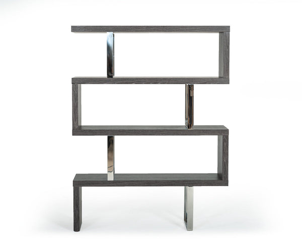 Modrest Maze Modern Grey Elm Bookcase Grey Shelf Unit SKU VGBBMD105-GRY Product ID: 73894
