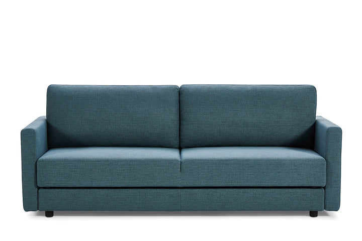 Divani Casa Fredonia Modern Blue Green Fabric Sofa Bed with Storage - MONAVILLA