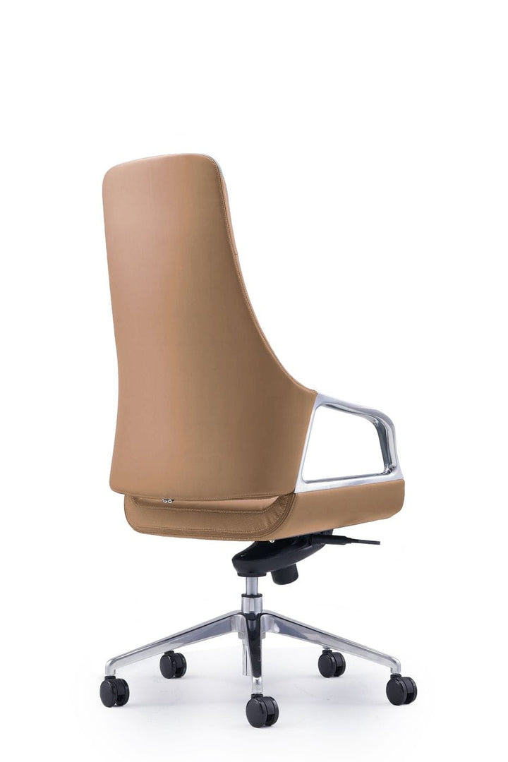 Modrest Merlo Modern Brown High Back Executive Office Chair - MONAVILLA
