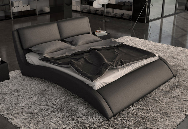 Queen Volo Modern Eco Leather Bed With CurvesVig Furniture Model VGINVOLO-Q ID 15100 UPC 840729114172 catch