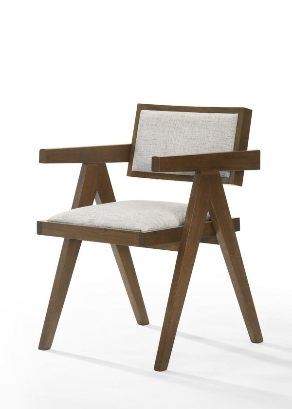 Modrest Fern Modern Walnut and Beige Dining Chair Set of 2Vig Furniture Model VGMA-MI-1116-WB ID 80185Z catch