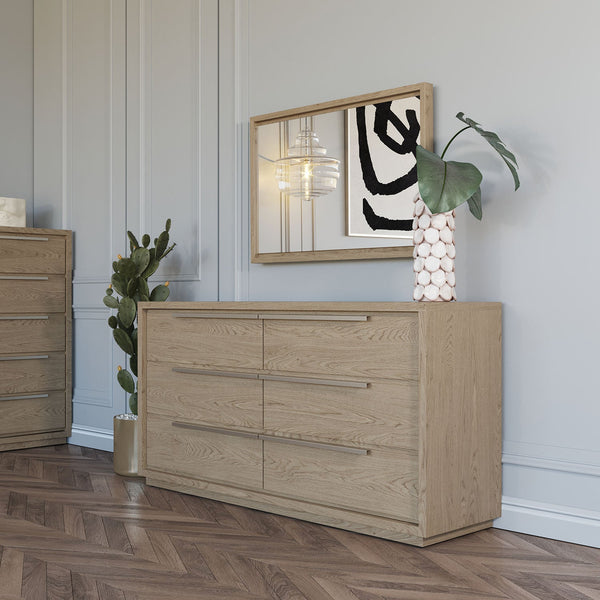 Modrest Samson Contemporary Grey and Silver Dresser - MONAVILLA