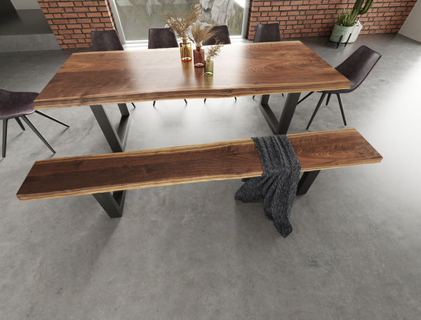 Modrest Taylor X Large Modern Live Edge Dining Bench - MONAVILLA