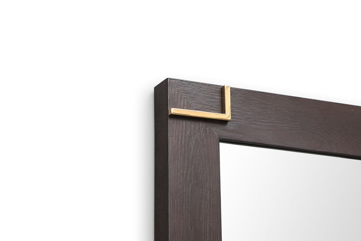 Modrest Moontide Modern Smoked Ash & Gold Mirror - MONAVILLA