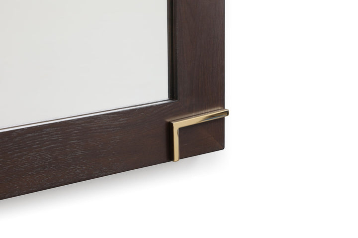 Modrest Moontide Modern Smoked Ash & Gold Mirror - MONAVILLA