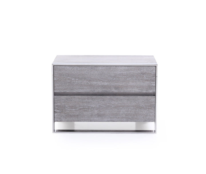 Modrest Arlene Modern Grey Elm Nightstand - MONAVILLA