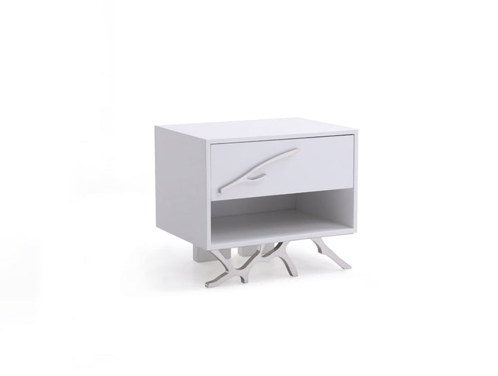 Modrest Legend Modern White Nightstand - MONAVILLA