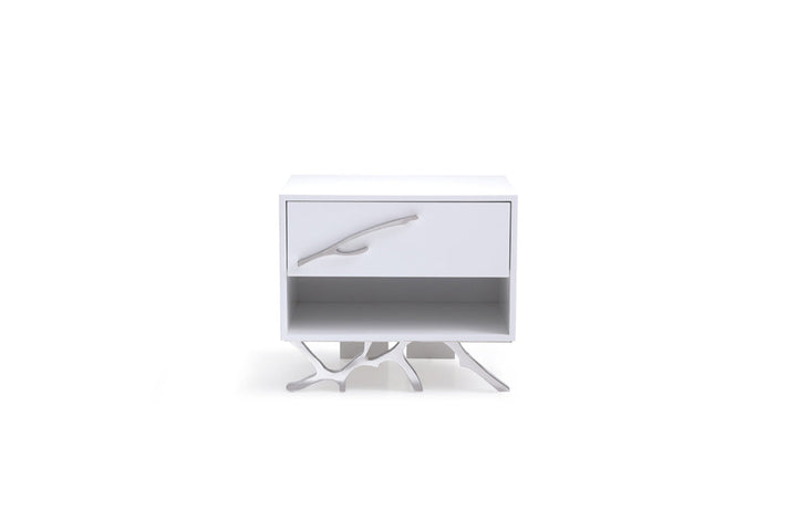 Modrest Legend Modern White Nightstand - MONAVILLA