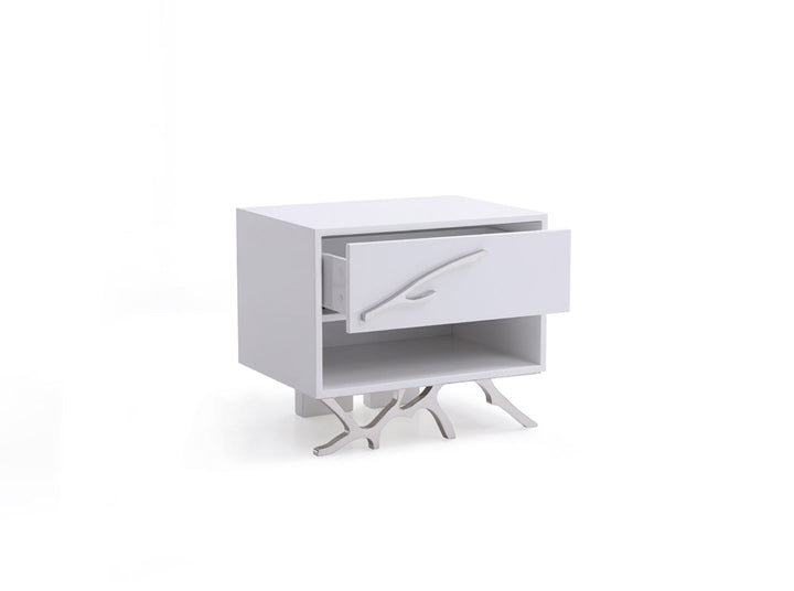 Modrest Legend Modern White Nightstand - MONAVILLA