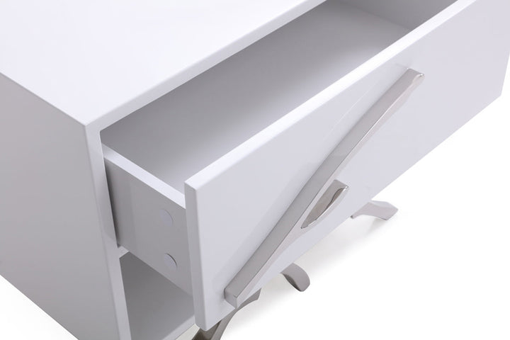 Modrest Legend Modern White Nightstand - MONAVILLA
