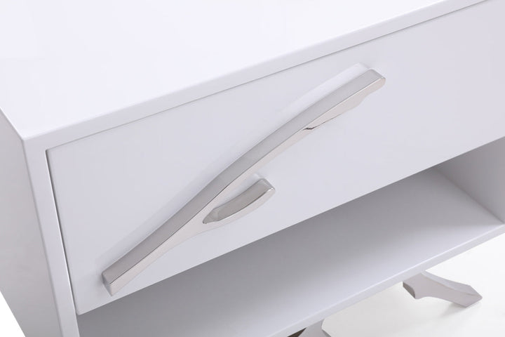 Modrest Legend Modern White Nightstand - MONAVILLA