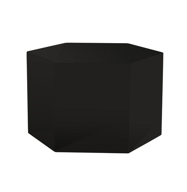 Modrest Newmont Small Black High Gloss End Table - MONAVILLA