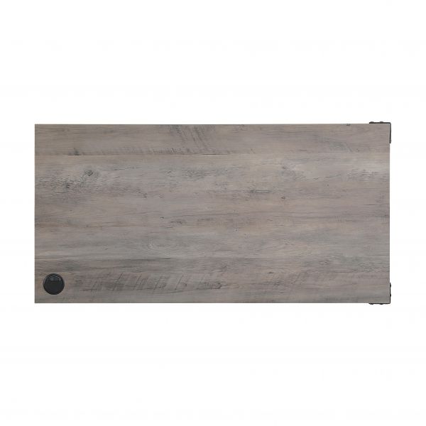 ACME Zakwani Gray Oak & Black Finish Writing Desk Model OF00011 - MONAVILLA