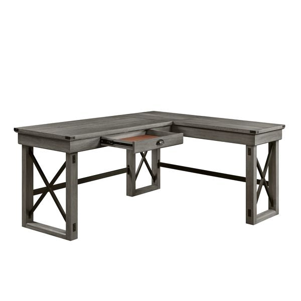 ACME Talmar Weathered Gray Finish Writing Desk Model OF00054 - MONAVILLA