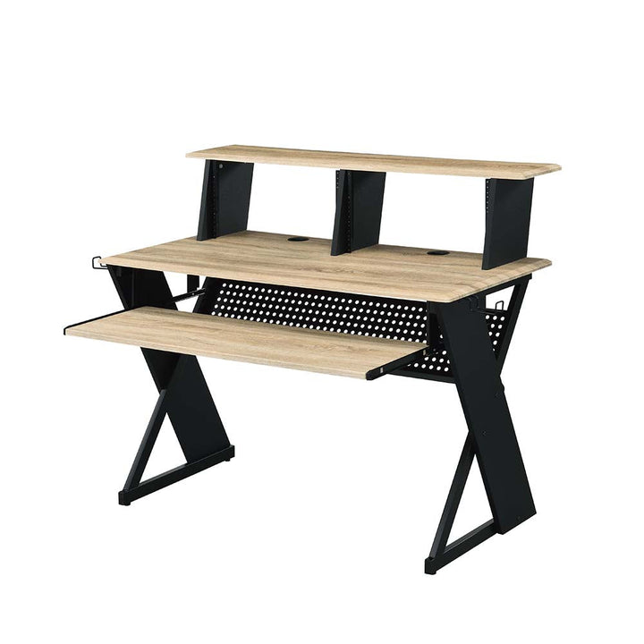 ACME Annette Natural & Black Finish Music Desk Model OF00992 - MONAVILLA
