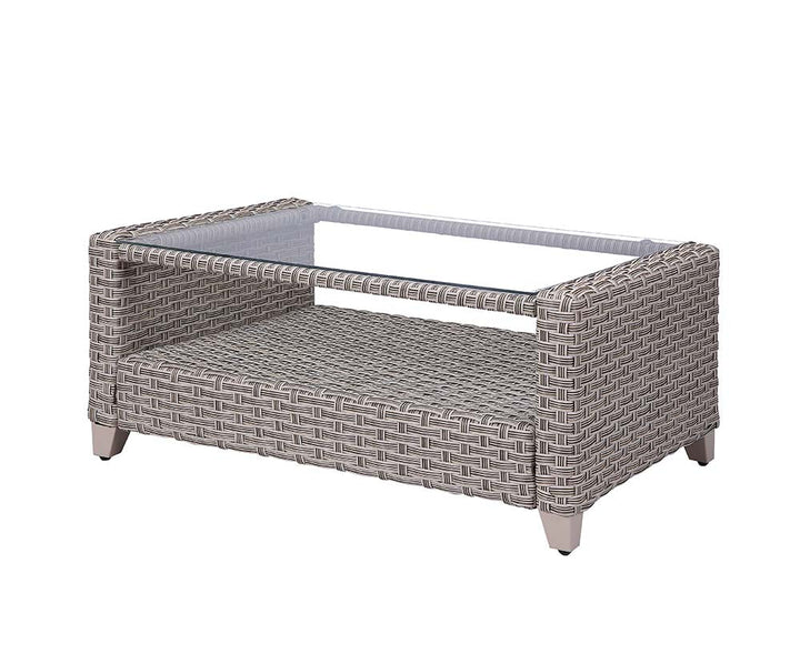 ACME Greeley Gray Fabric & Gray Finish Patio Set Model OT01090 - MONAVILLA