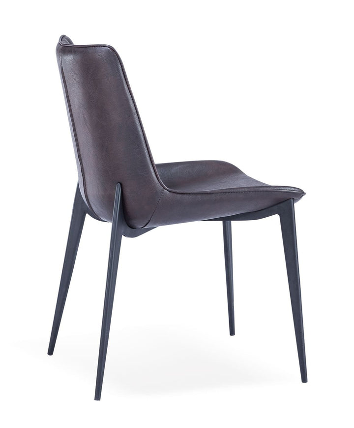 Modrest Peoria Modern Brown & Black Dining Chair (Set of 2) - MONAVILLA