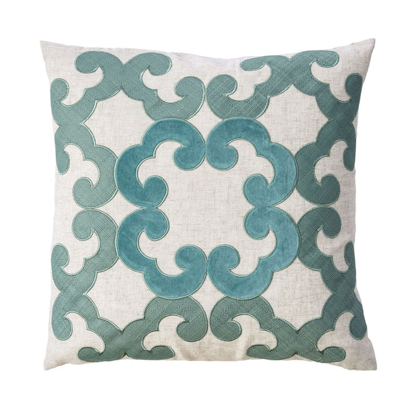 Furniture Of America Lily Beige/Teal Contemporary 20" X 20" Pillow, Natural (2 In Box) Model PL8005-2PK - MONAVILLA