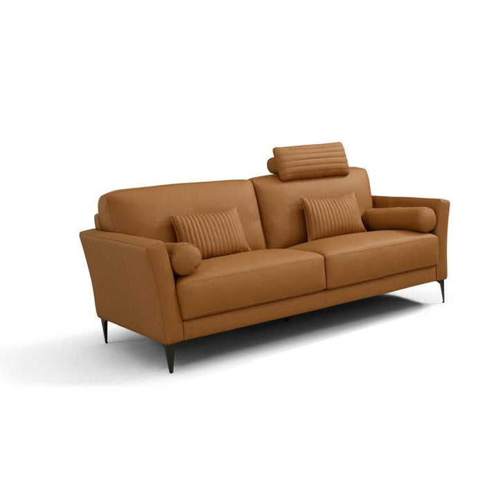 ACME Tussio Saddle Tan Leather Loveseat Model LV00944 - MONAVILLA