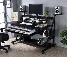 ACME Willow Black Finish Music Desk Model OF00989 - MONAVILLA